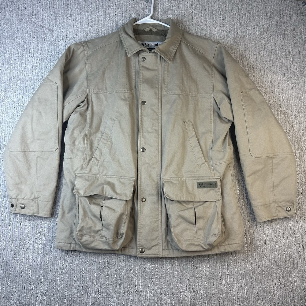 Columbia Canvas Work Jacket Heavyweight Chore Coat Mens Size Medium